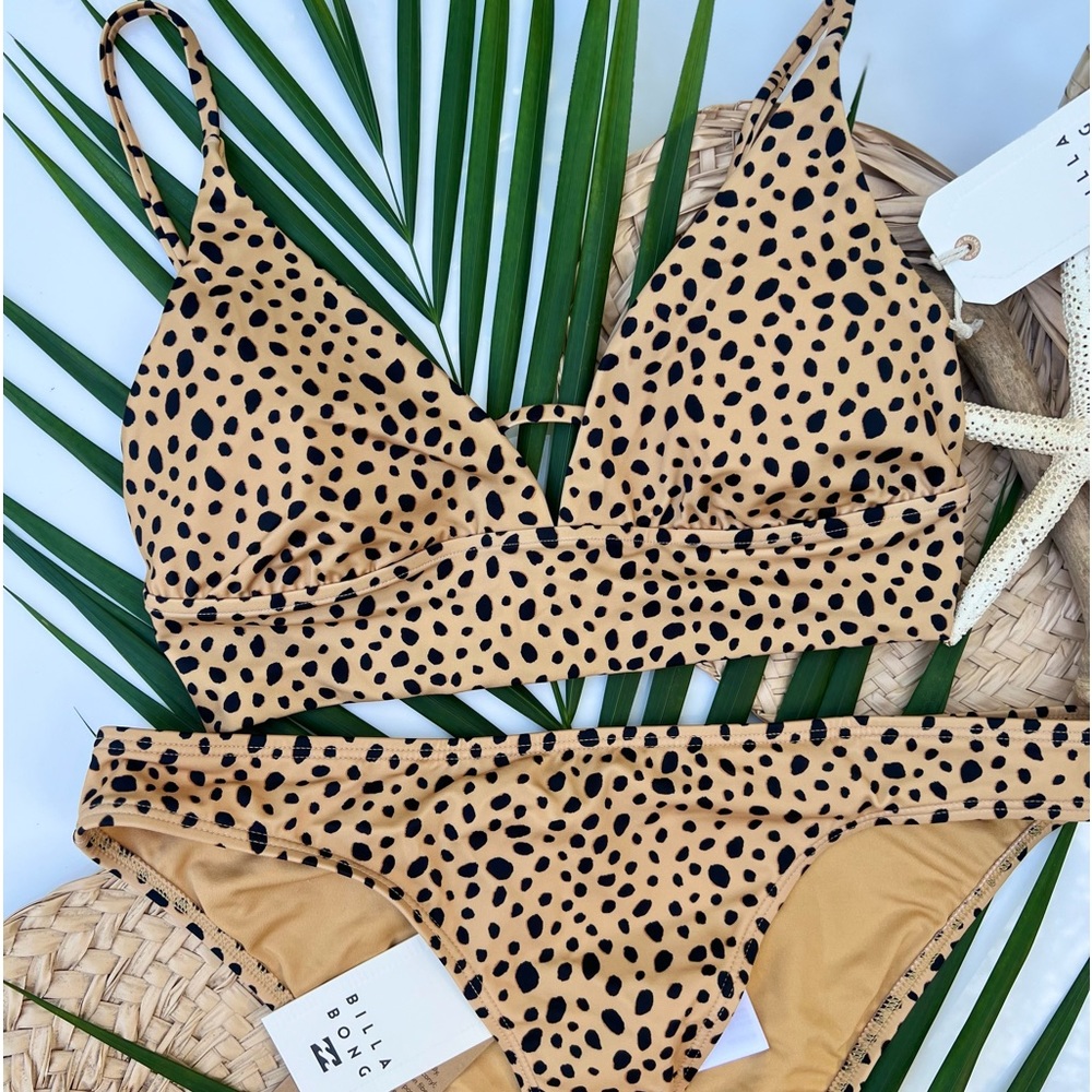 Billabong Spotted Bikini - Tan and Black